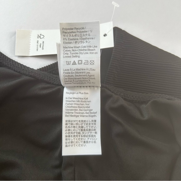 J Crew NEW Ribbed black Squareneck 1 Piece Swimsuit woman SZ 20 vacation BE809 - Picture 10 of 16